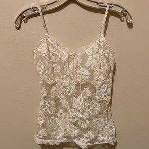 Tia Lyn Cream Lace Camisole